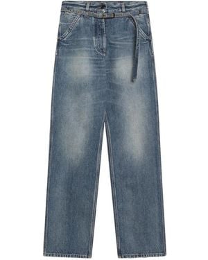 Dries Van Noten Jeans ,Blauw ,Denim Rechte Jeans
