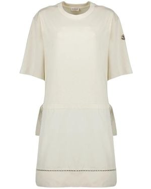 Moncler Cotton Dress - Natur