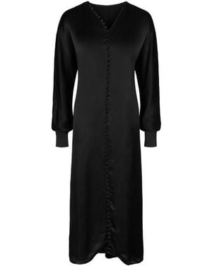 Envelope Midi Dresses - Black