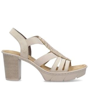 Rieker High Heel Sandals - Metallic