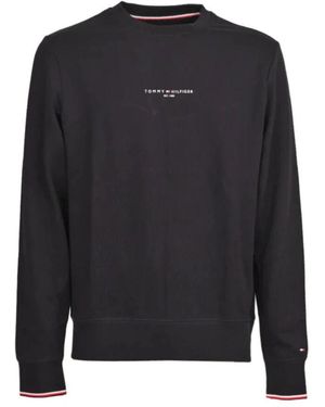 Tommy Hilfiger Schwarzer Sweatshirt Mit Logoaufdruck