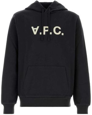 A.P.C. Stretch Cotton Sweatshirt - Blauw