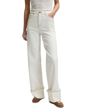 Lee Jeans Stella Wide Leg Selvedge Denim Jean - Naturel