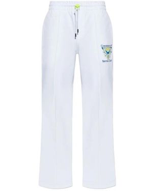 CASABLANCA Logo-Print Trainingshose - Weiß