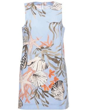 Marella Korte Katoenen Jurk - Blauw