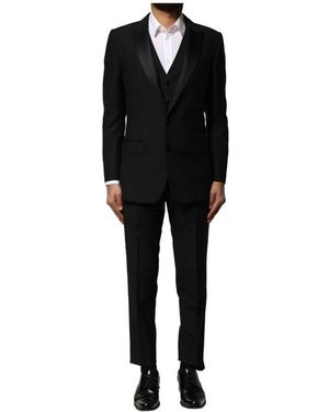 Dolce & Gabbana Single Breasted Suits - Black
