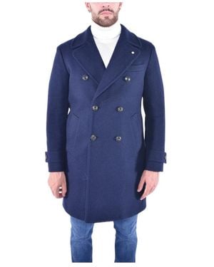 L.B.M. 1911 Double-Breasted Coats - Blue