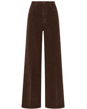 Cruna Wide Trousers - Marrón