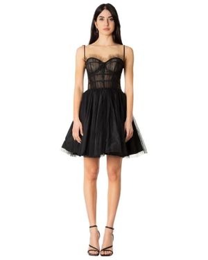 19:13 Dresscode Kleedjes ,Zwart ,Tule Zwarte Tule Jurk Met Sweetheart Halslijn