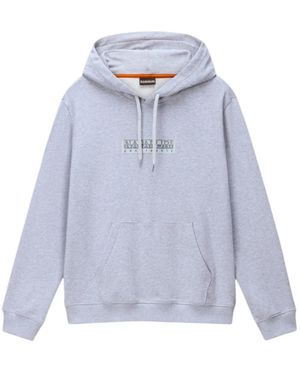 Napapijri Box Logo Hoodie - Blauw
