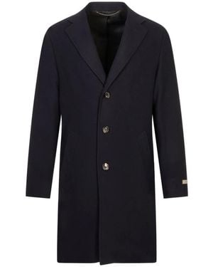 Canali Single-Breasted Coats - Azul