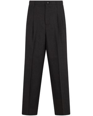 Ami Paris Wide Trousers - Black