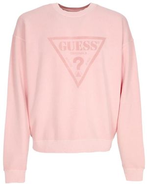 Guess Go Vintage Crewneck Sweatshirt - Pink