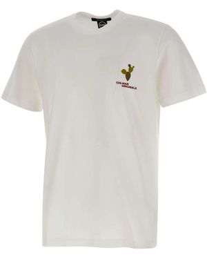 Colmar Fitness ,Wit ,Katoen Bedrukt T-Shirt