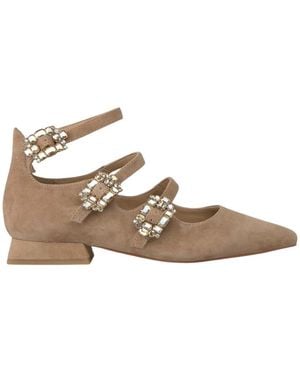 Alma En Pena. Ballerina Shoes - Brown