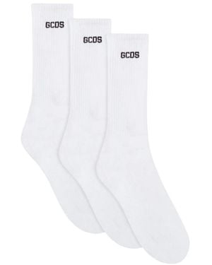 Gcds Ondergoed ,Wit ,Katoen Essentials Sokken 3-Pack