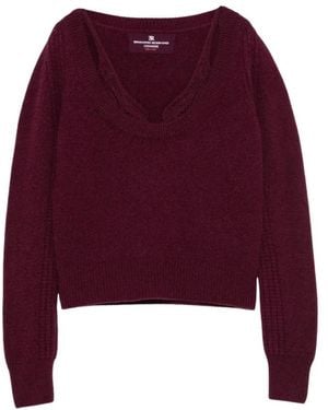 Ermanno Scervino Round-Neck Knitwear - Violet
