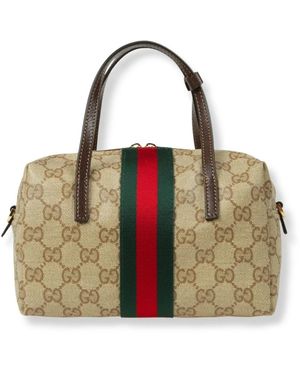 Gucci Tassen ,Leer Mini Boston-Tas - Groen