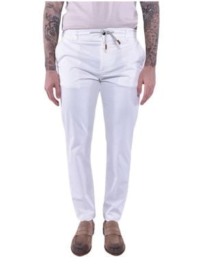 Eleventy Slim-Fit Trousers - Blanco