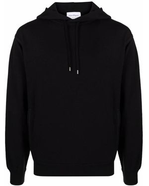 Ferragamo Hoodies & Sweatvesten ,Zwart ,Wol Hoodie - Blauw