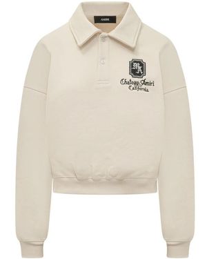 Amiri Hoodies & Sweatvesten ,Wit ,Katoen Ma Chateau Polo