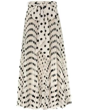 Zimmermann Rokken ,Veelkleurig ,Polyester Sunray Geplooide Rok - Wit