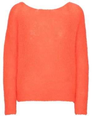 American Dreams Round-Neck Knitwear - Orange