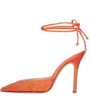 Gedebe Schoenen ,Oranje ,Satijn Julia Slingback Pumps - Roze