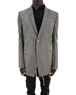 Rick Owens Kostuums ,Groen ,Wol Concordian Jkt - Grijs