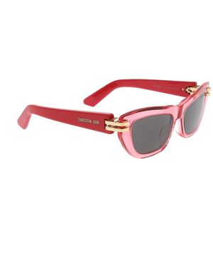 Dior Accessoires ,Rood ,Stijlvolle Zonnebril Met Uniek Design