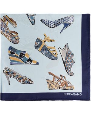 Ferragamo Silky Scarves - Blue