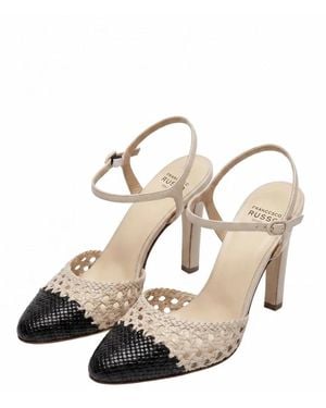 Francesco Russo Court Shoes - Natural