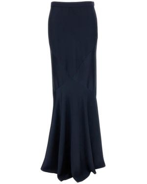 Max Mara Rokken ,Blauw ,Satijn Maxi Rok