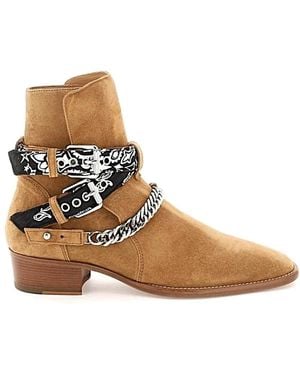 Amiri Cowboy Boots - Brown