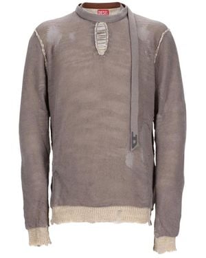 DIESEL Round-Neck Strickwaren - Braun