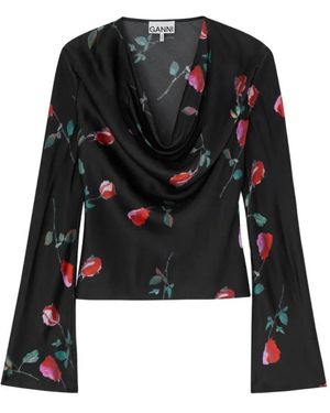 Ganni Blouses - Black