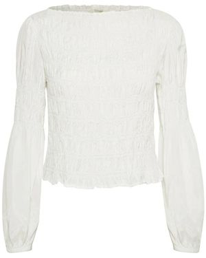 Cream Blouses - Bianco
