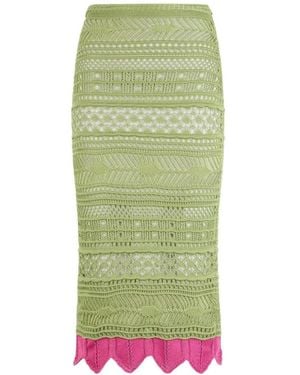 Roberto Cavalli Midi Skirts - Green