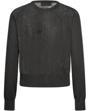 RICHMOND Cardigan Mit Rundhalsausschnitt - Schwarz