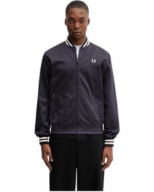 Fred Perry Bomber Jackets - Blau