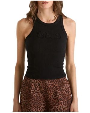 MC2 Saint Barth Sleeveless Tops - Black