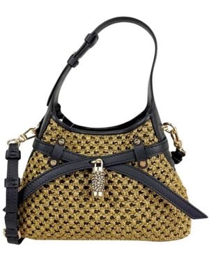 Borbonese Borsa Hobo Mini - Schwarz