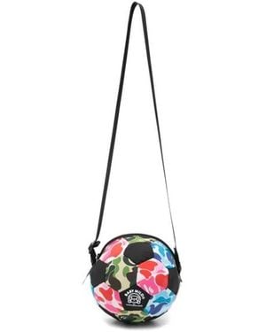 A Bathing Ape Abc Camo Milo Soccer Ball Shoulder Bag K - White