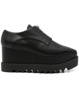 Stella McCartney Plateau-Keilabsatz - Schwarz