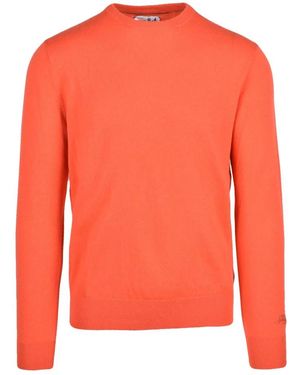 MC2 Saint Barth Truien & Vesten ,Oranje ,Wol Pullover Girocollo