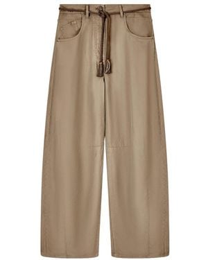 Giorgio Armani Rope Belt Trousers - Natural