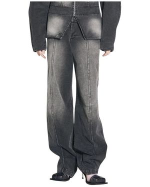 FIDAN NOVRUZOVA Wide Jeans - Grey