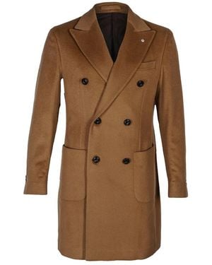 L.B.M. 1911 Double-Breasted Coats - Brown