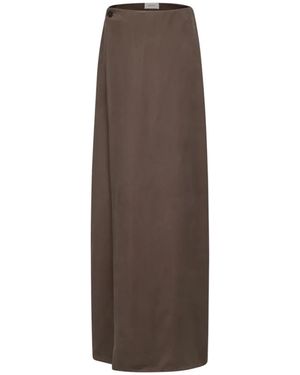 Ruohan Maxi Skirts - Marrone