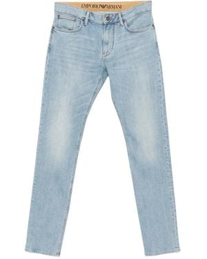 Emporio Armani Slim-Fit Jeans - Azul